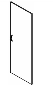 SIMPLE SD-6B Дверь высокая 594х16х1740 серый в Армавире