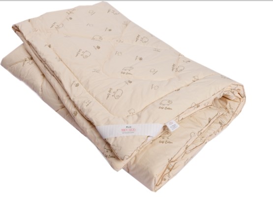 Стеганое одеяло ОВЕЧЬЯ ШЕРСТЬ в упаковке п-э вакуум в Новороссийске - изображение
